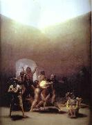 Francisco Jose de Goya Yard of Madhouse oil painting